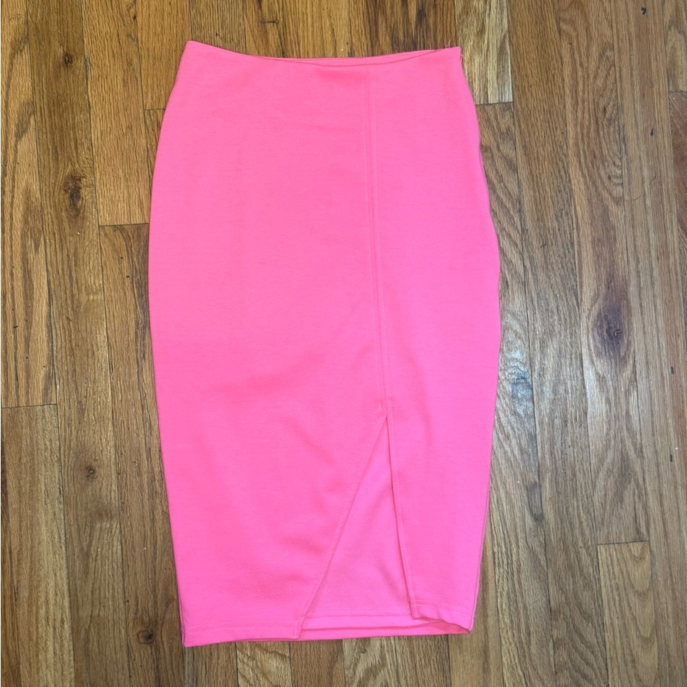 Vibrant Pink Lucy Paris Pencil Skirt